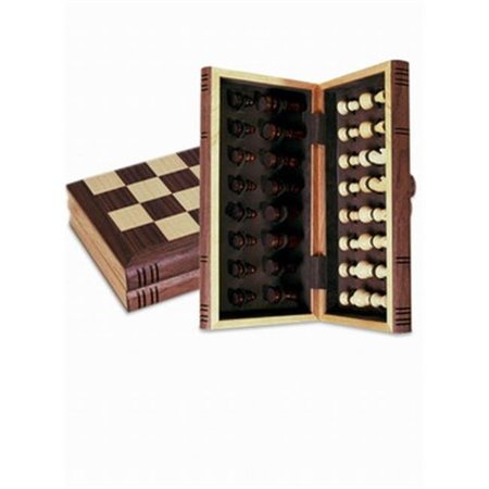 SUNNYWOOD Sunnywood 3286 Wooden Folding Chess Set With Magnetic Closure - 12 Inch 3286
